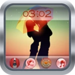 Logo of Cute Couple Kiss GO Locker Theme android Application 